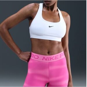Nike Women's Pro 3" Pink Striped Shorts